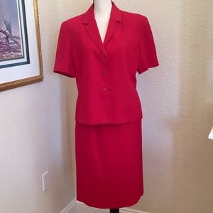 Classy Red Suit Size 16